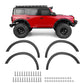 Zolikar 4PCS Stainless Steel RC Fender Flares Fender Delete Wheels for 1/10 Scale RC Crawler Car TRX4 Upgrades 2021 Bronco Acces