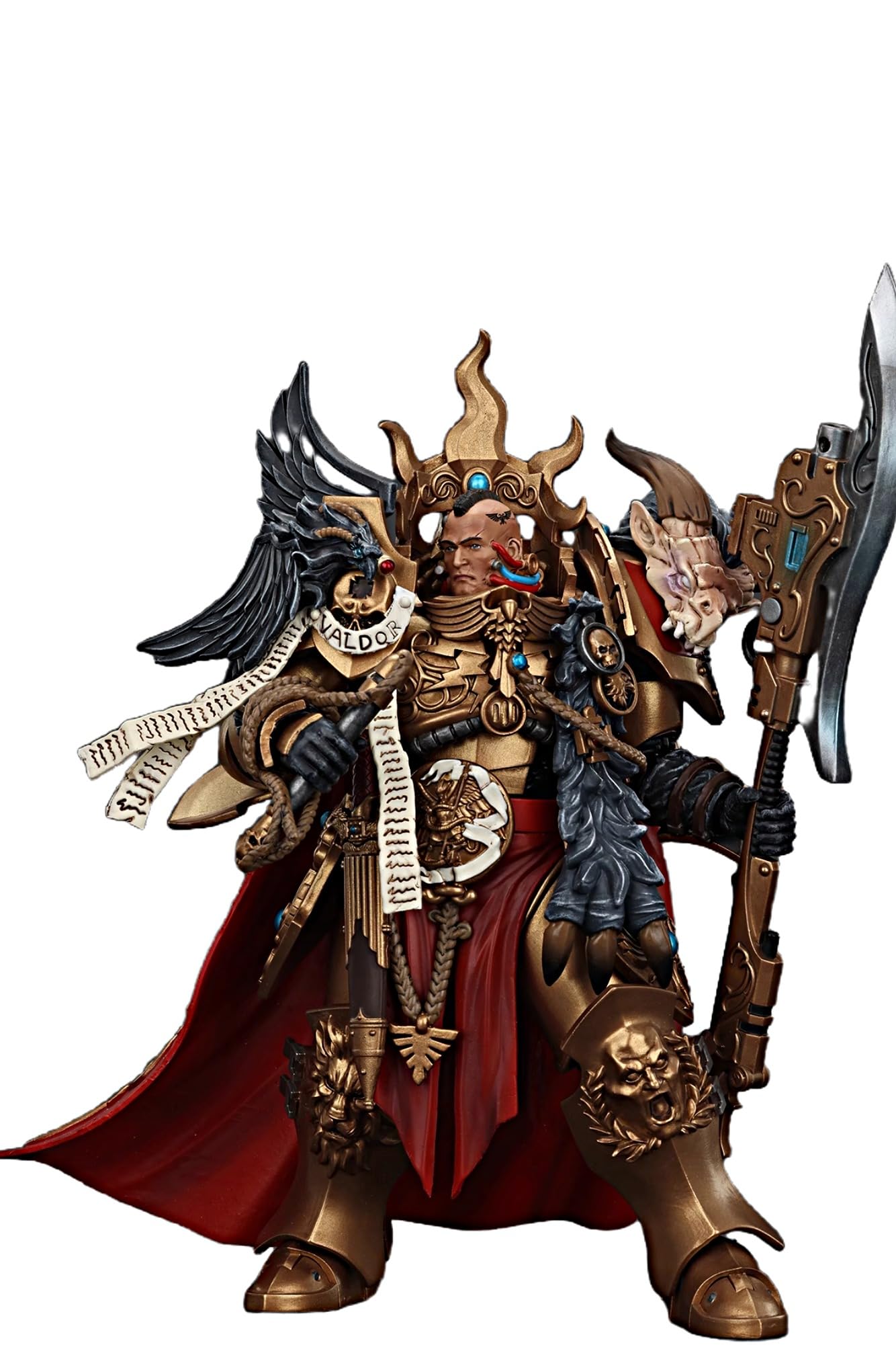 JOYTOY Warhammer 40K 1/18 Action Figures Legio Custodes Constantin Valdor  Captain-General of The Legio Custodes Collectible Model 7.1Inch Action Figure