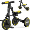 Slidbeat Kids Tricycle 3 In 1 For 2 To 4 Years Old, Toddler Bike With Removable Pedal And Adjustable Seat, Balance Trikes For Bo