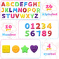 Kryfa Alphabet Learning Toys for Toddlers, 40 Pcs Colorful Sensory Bin Filler, Plastic, Ages 3-5, Perfect Stocking Stuffers