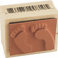 Stamps By Impression Feet, Footprints Rubber Stamp, Small (.75' X 1')