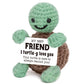 4Thfarmes Mini Funny Turtle Friend Friendship Gifts For Women Men, Christmas Birthday Friends Female Male, Cute Friendship Frien