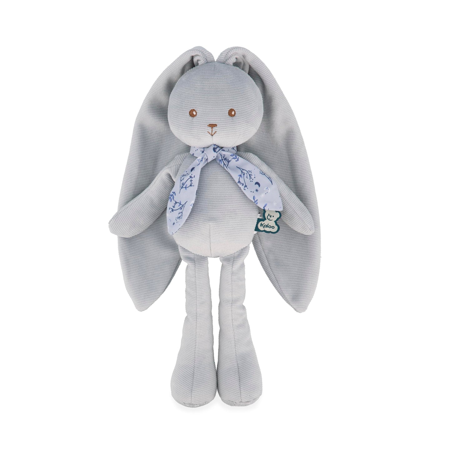 Kaloo Lapinoo My First Friend Corduroy Rabbit - Machine Washable - 13.75    Tall in Gift Box - Blue Ages 0+ - K969944
