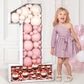 Imprsv 3Ft Mosaic Numbers For Balloons, Marquee Number, Mosaic Number Frame, Number 1 Balloon For First Birthday Decor, 1St Birt