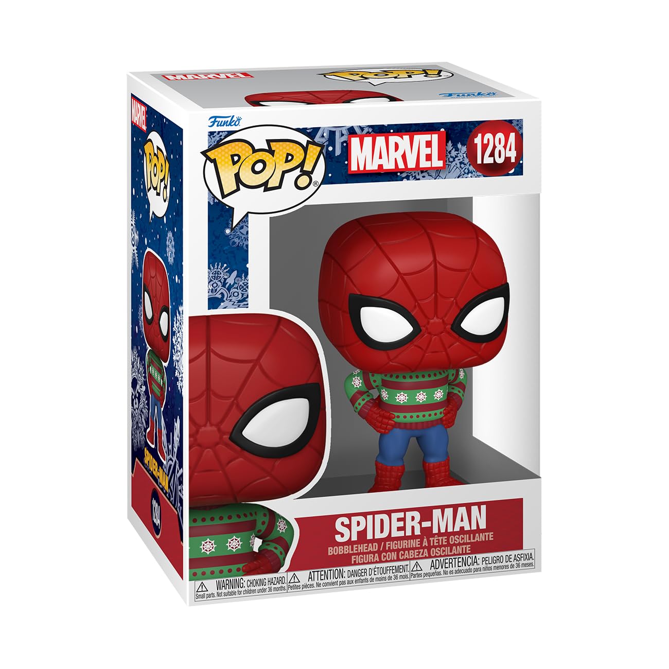 Funko Pop! Marvel: Holiday - Spider-Man - (Swtr) - Marvel Comics - Collectable Vinyl Figure - Gift Idea - Official Merchandise - For Kids & Adults - Movies Fans - Model Figure For Collectors