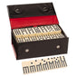 We Games Double Twelve Dominoes Set - 91 Dominoes In Retro Travel Case - Ideal For Family Games - Perfect For Game Night
