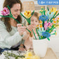 Chodia Flower Bouquet Building Blocks Tulips Botanical Collection Bricks Sets Creative Toys Kits Christmas Birthday Valentines G