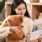 Soft Capybara Stuffed Animals Capybara Plush Toys Plushies with Hamburger Backpack Cuddly Rodents Doll Gift for Kids and Lovers