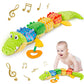 The Cuddle Croc, Musical Stuffed Infant Activity Toy with Teether, Rattle & Crinkles