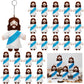 Shappy 12 Pcs Mini Stuffed Jesus Plush Toy Nativity Plush Little Jesus Figures Christmas Decorations Christian Figure Bulk Relig