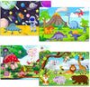 Puzzles For Kids Ages 3-5 Years Old 30 Piece Colorful Wooden Puzzles For Toddlers Learning Puzzles Boys And Girls Playset For 3 4 5 6 Years Old (4 Piece Puzzles)
