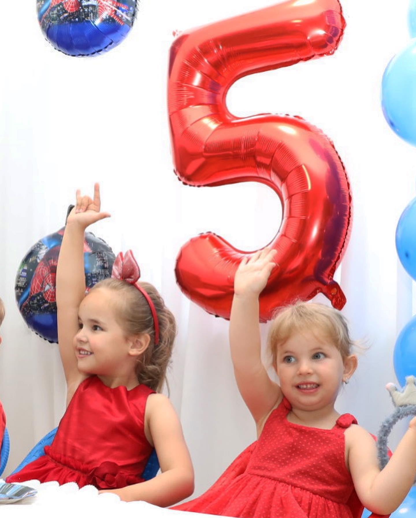 Red Number 2 Balloon 40 Inch, 2 Balloon Number, 2Nd Birthday Decorations For Baby Girls Boys Toddlers