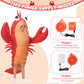 Searhmomo Inflatable Costume Lobster for Kids  Funny Halloween Lobster Blow Up Costumes Crawfish Costume with Huge Pincers for Boys Girls Cosplay Party