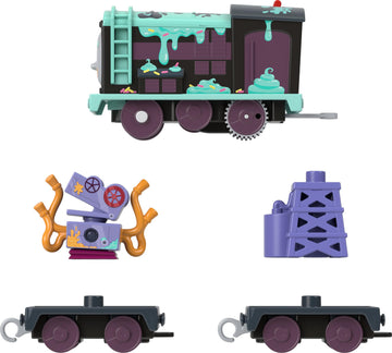 Thomas & Friends Motorized Toy Train Frosting Diesel Engine With Cargo Car & Robot Piece For Preschool Pretend Play Kids Ages 3+