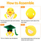 wonuu 2025 Car Dashboard Decorations Rubber Ducks, Car Ornament Ducky with Graduation Hat, Glasses, Necklace, Sash, for Doctor,