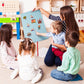 CHEFAN Foldable Felt Board for Toddlers 22 x 13 FreeStanding Flannel Board for Kids as Learning Board for Preschool Classroom an
