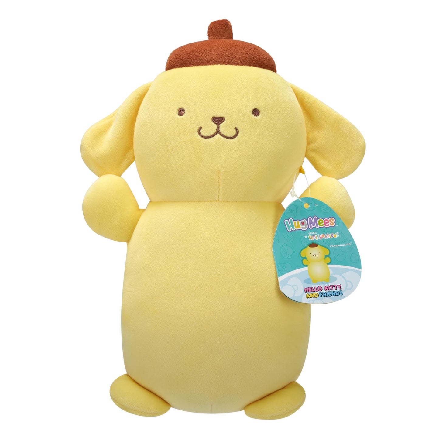 Squishmallows Original Sanrio 10In Pompompurin Hugmees - Ultrasoft Official Jazwares Plush (Medium-Sized)