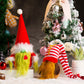 Bwfy Christmas Gnomes Decorations 2-Pack Handmade Swedish Tomte Plush Gnomes Scandinavian Santa Elf Christmas Table Tiered Tray