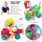 Tipmant Baby Toddler Electric Tricycle Toy Motorcycle Vehicle Stunt Performance, Music, Luminous Lights, Kids Birthday Gifts (Ye