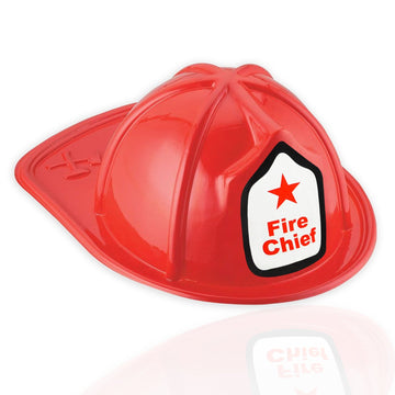 AnapoliZ Kids Firefighter Hat | 12 Pcs Plastic Fire Hats for Kids | Double Axe Fire Chief Theme Party | Fun, Safe, Soft Firefigh
