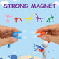 BEST CHOICE MAGNETS 30Pcs Translucent Magnetic Humanoid Toys - Colorful Magnetic Travel Toys for Refrigerator & Office Whiteboard