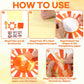Qyeahkj 36 Set Sun Suncatchers Crafts for Kids DIY Fall Sun Window Tissue Paper Craft Kit Hanging Decor for Autumn Classroom Hom