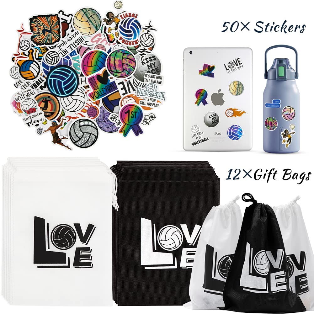 Foci Cozi, 122Pcs Volleyball Party Favors- Volleyball Gifts For Teen Girls, Sports Theme Party Supplies Goodie Bags