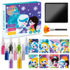Tnoone Sand Art Kits For Kids,Girls Arts And Crafts Age 6-8,Kids Crafts Diy Art Toys,Princesses Color Sand Art Pictures,Ideal Gi