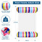 Pool Floats - 2 Pack Inflatable Pool Floats Rafts  mature-themed Size  4-in-1 Floats for Swimming Pool  Thick PVC Pool Float Lounger Water Hck