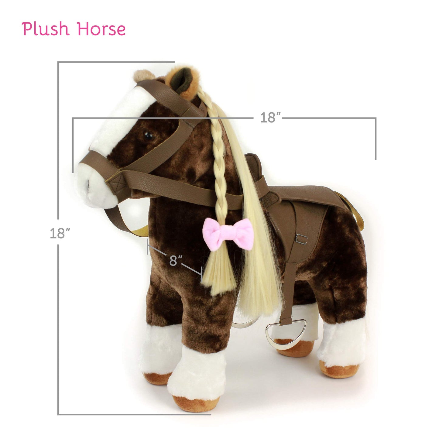 Playtime By Eimmie Play Pack Sets (Plush Horse Doll With Saddle)