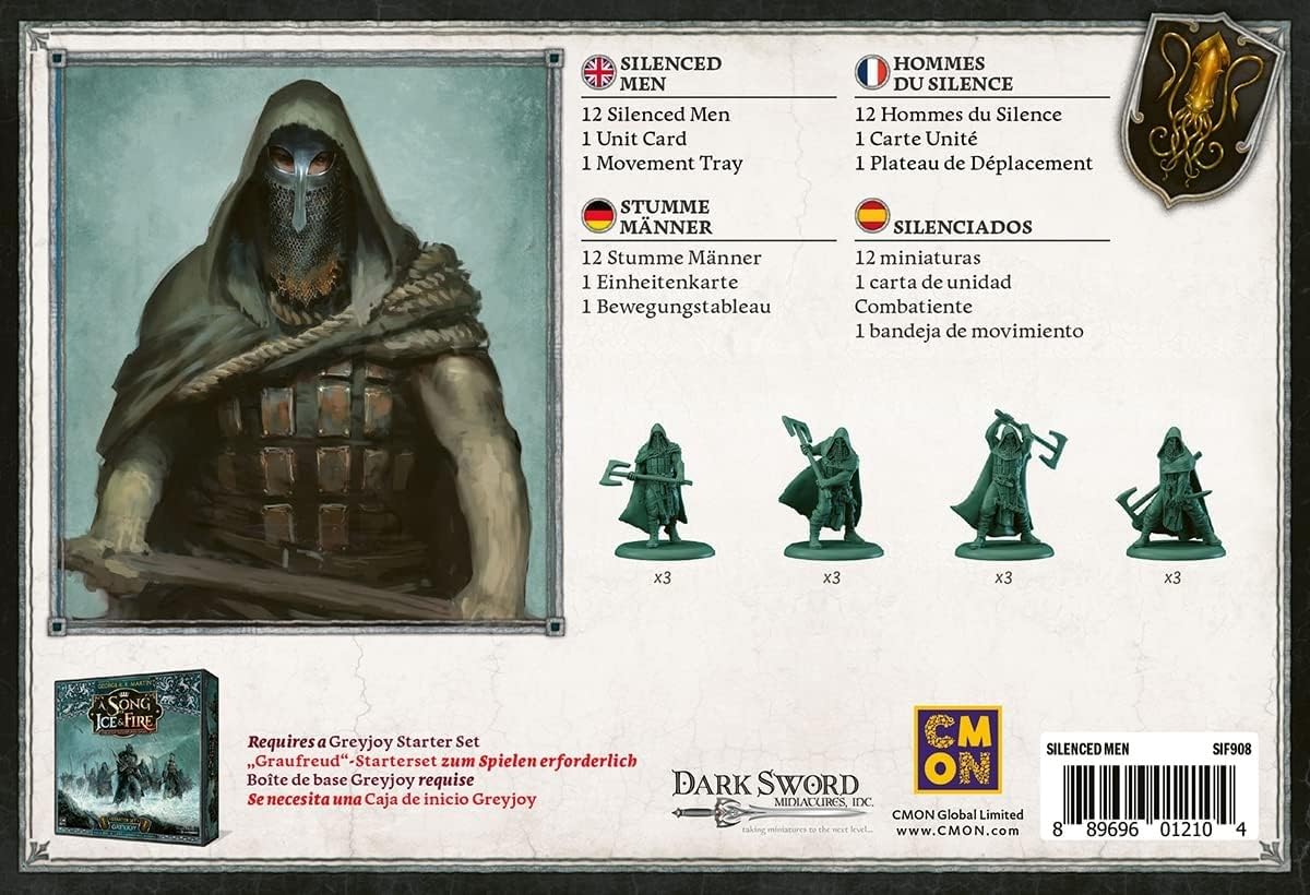 Cmon A Song Of Ice And Fire Tabletop Miniatures Silenced Men Unit Box | Strategy Game For Teens And Adults | Ages 14+ | 2+ Playe