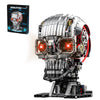 CSNRHG Mechanical Skull Building Block Set 1099+ Pieces 3D Poseable Model with Mandibular Teeth Bite Drive for STEM Toys for Kids & mature-themeds Perfect for Horror Fans & Gothic Room Decor