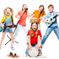 Kids Drum Set 7.87 In Wooden Toy Drum With Adjustable Strap 2 Drumsticks Educational Sensory Musical Instrument Drum Set For Tod
