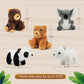 Benben Stuffed Animals, 5 Small Forest Animals With Tree Stump Carrier Set, Plush Toy For Kids Toddlers, Bears, Panda, Koala, Polar Bear Plushies Gift For Baby Shower, Stocking Stuffers