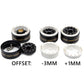 Hobbysoul Brass 1.0 Beadlock Wheels Adjustable Offset Rims Weight 44G/Rim For Rc Micro Crawler 1/18 Trx4M 1/24 Axial Scx24, (4-P