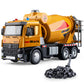 HAPYAD Cement Mixer Toy Truck Metal Cab, Big Construction Truck with Lights Sounds and Working Movable Parts, Friction Powered C