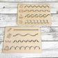 Curious Button Unfinished Wooden Tracing Pencil Preschool Skill Board, Montessori Educational Toys PreWriting Board Montessori 