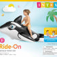 Intex Whale Inflatable Pool Float for Kids, 76" x 47", Plastic, Black, Model 58561EP, 2 Heavy-Duty Handles, 88lb Weight Capacity