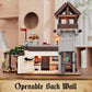 Funwhole Medieval Training-Ground Lighting Building-Bricks Set - Creator Castle With 5 Medieval Soldier Minifigures Collectible Display Set 964 Pcs For Adults And Teen