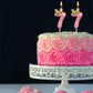 AOOLADA 77th Birthday Candles, Pink 77 Year Old Number Birthday Candles, Happy Birthday Party Decorations Cake Topper Gifts for