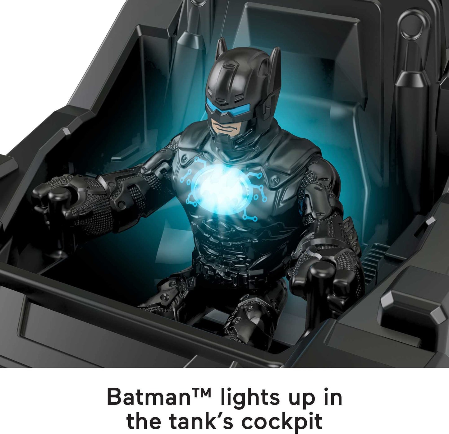Fisher-Price Imaginext Dc Super Friends Batman Toy Bat-Tech Tank Vehicle With Lights For Preschool Pretend Play Kids Ages 3+ Yea