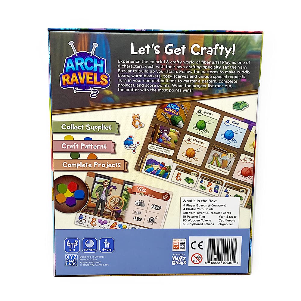 Asmodee XYZ Game Labs ArchRavels Family Board Game, 2-4 Players, Cardboard, Multicolour, Ages 8+, Model XYZ0005