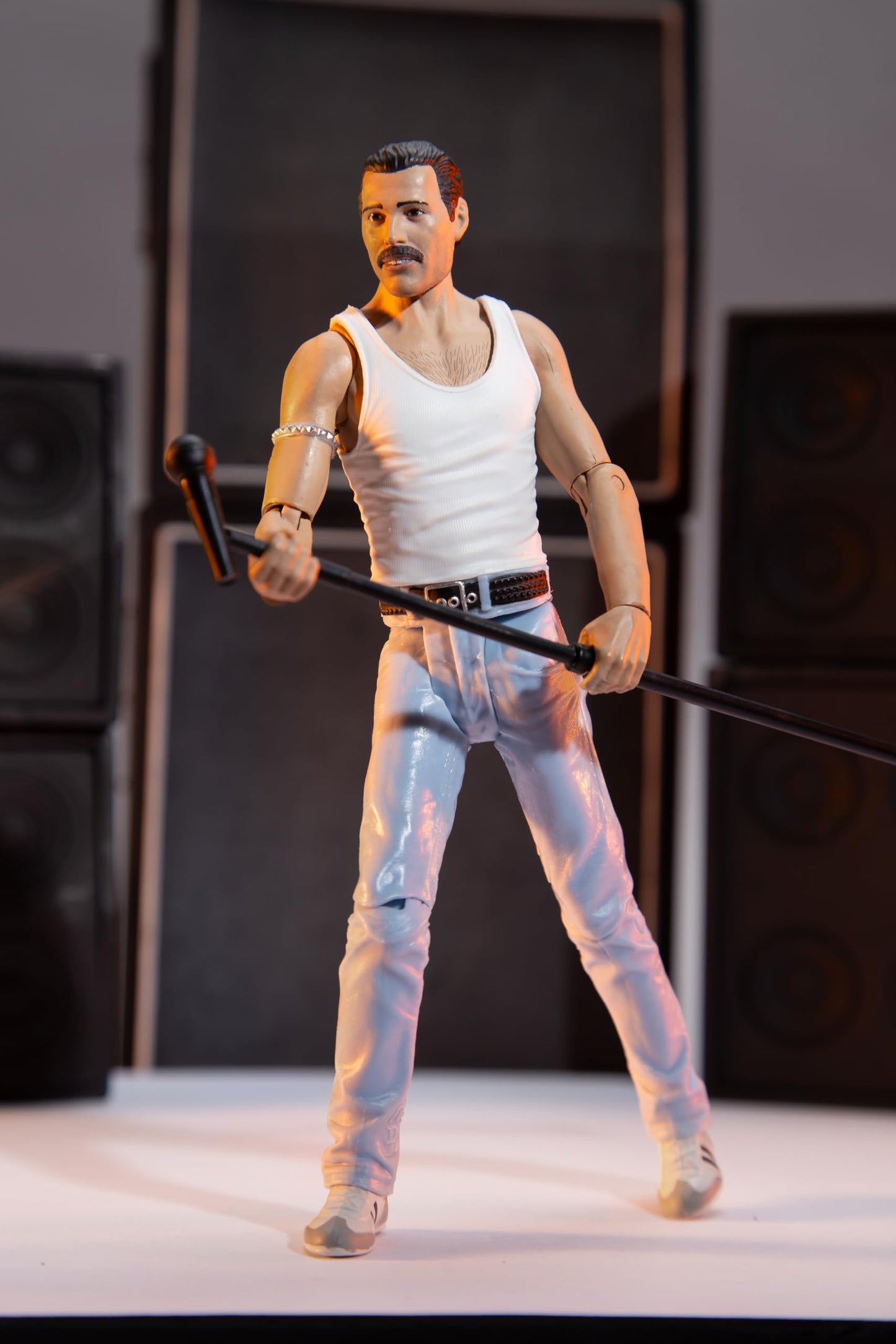 McFarlane Toys Music Maniacs Rock Freddie Mercury Action Figure 6in Multicolor Plastic Model 14206