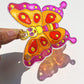 Ayhuhra 30 Sets Butterfly Suncatchers Crafts Kit Dragonfly Suncatcher DIY Window Paint Art Suncatcher Kits for Classroom Spring