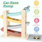 Car Ramp Toys For One Year Old Boy Birthday Gifts, Wooden Montessori Toys For 1 2 Year Old, Race Track Truck Toy With 4 Mini Cars/1 Parking Lot, First Christmas Birthday Gifts For Toddlers 1-3-2-4