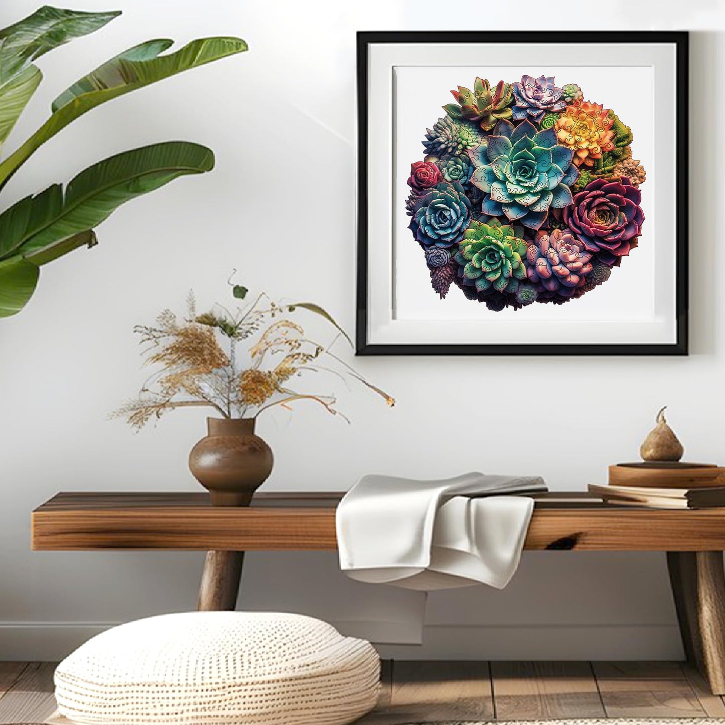 Wooden Puzzle For Adults, 200 Piece Plants Irregular Animal Shaped Wooden Jigsaw Puzzles, Unique Puzzles For Adults, Creative Gift