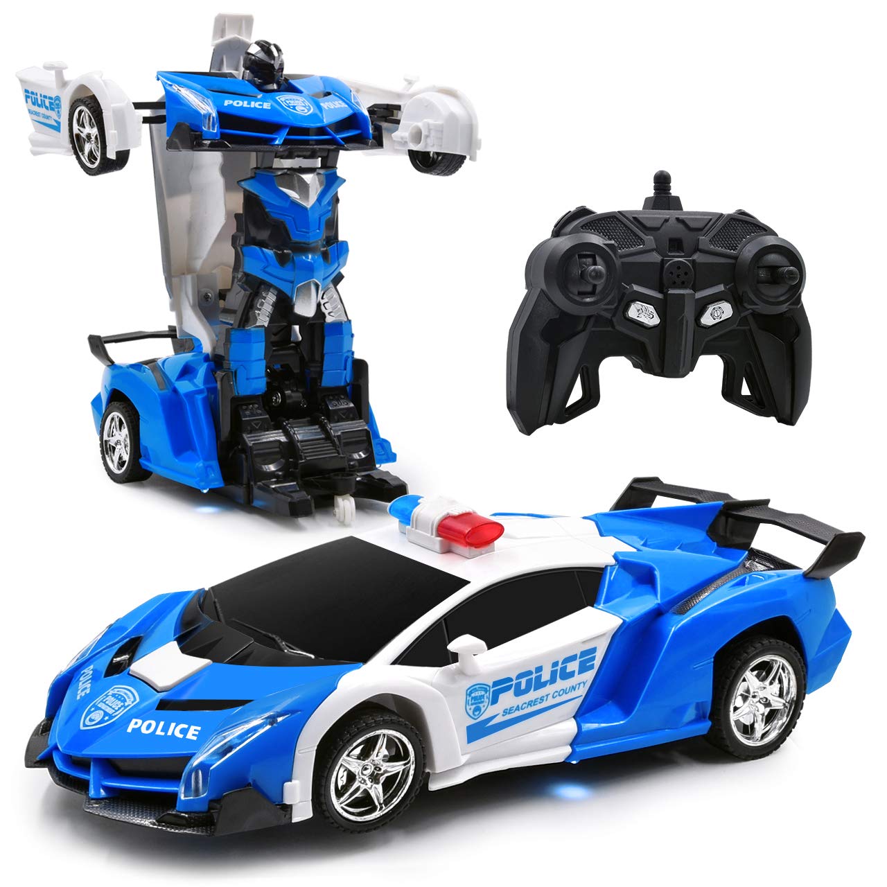 Remote Control Car,Transform Robot RC Car Age 3 4 5 6 7 8-12 Years Old for Kids, Deformation Car Model Toy Gift for Children,One