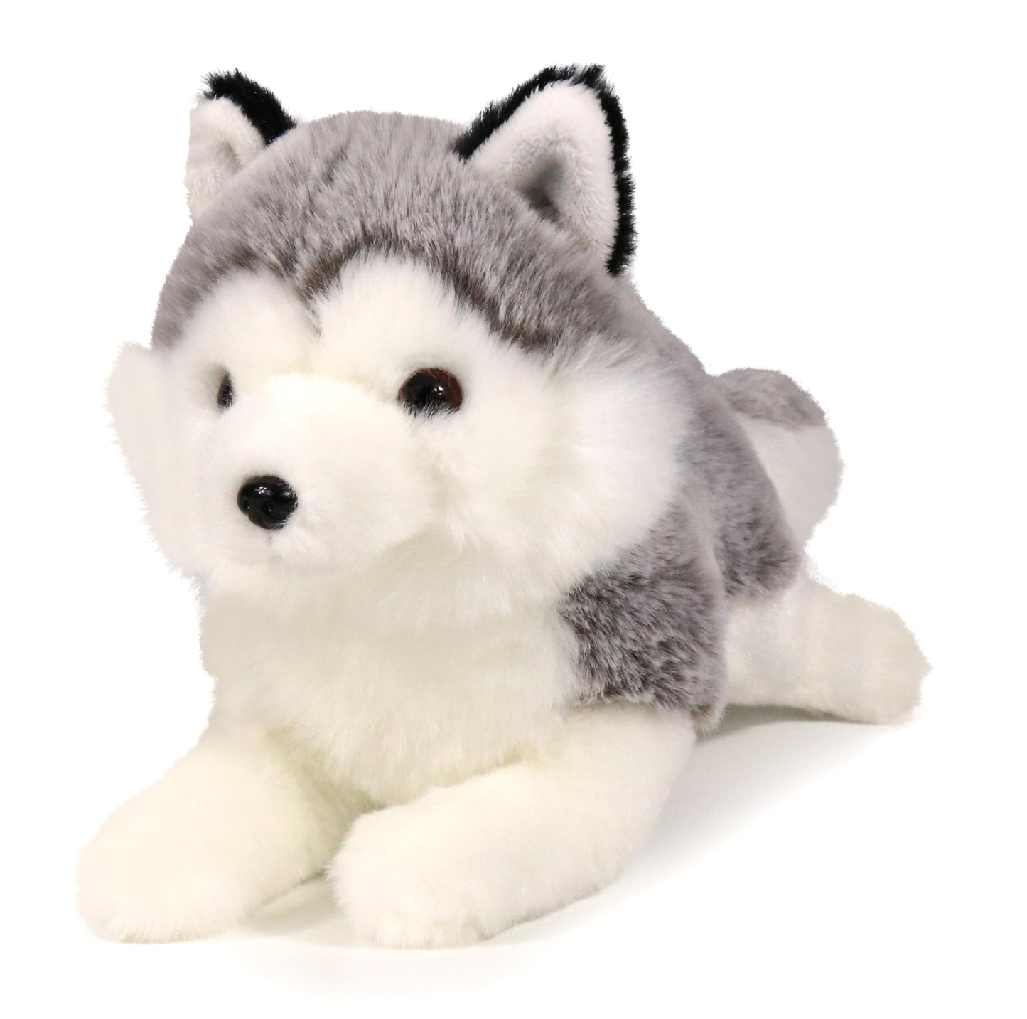 Ice King Bear 8" Gray Little Siberian Husky Plush Toy - Soft Polyester Stuffed Animal, Model IKB6910915s