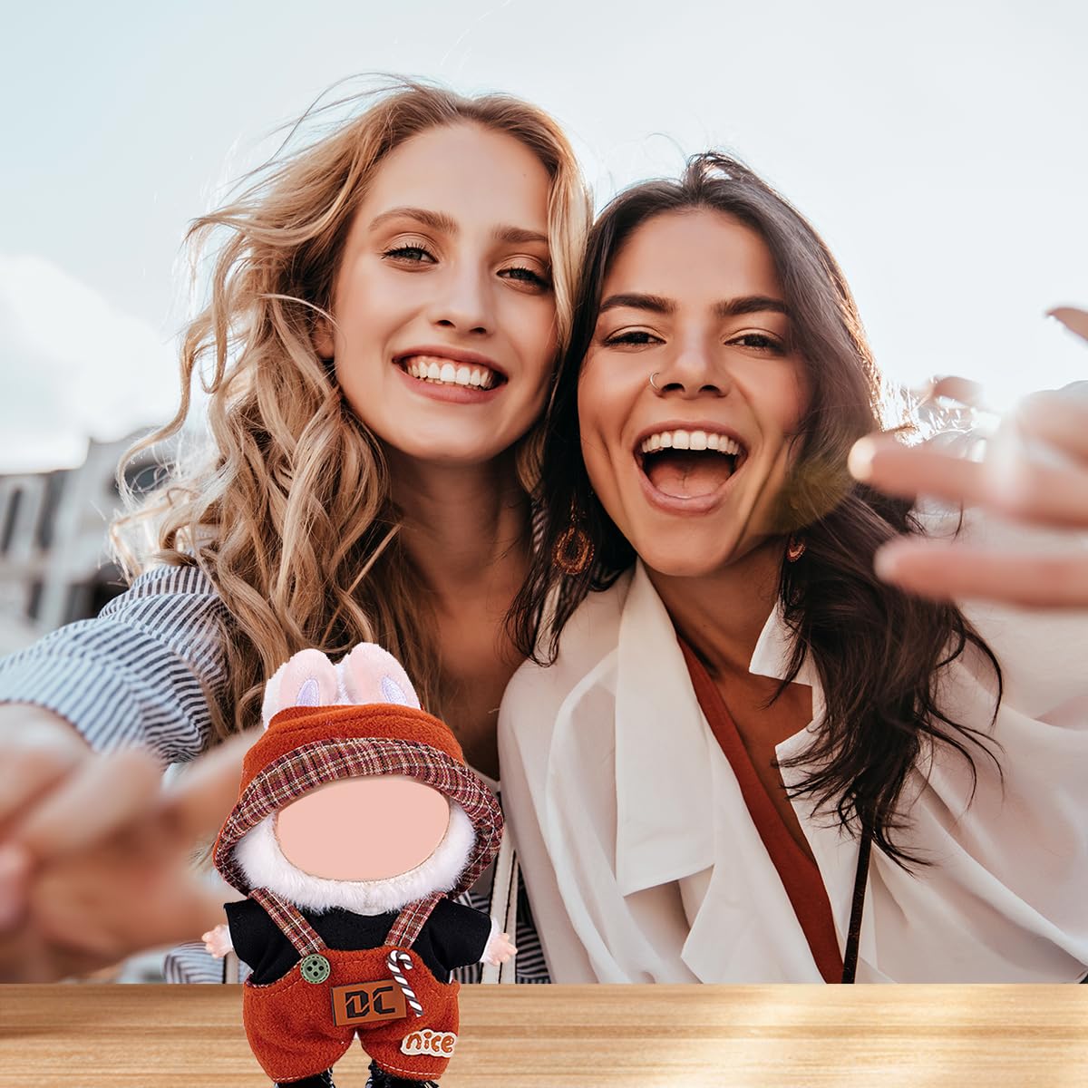 17cm Doll Clothes Set  enhanced Jeans & Knitted Sweater Outfit for 17cm 15cm Dolls  Cute Dress Up Fashion  No Doll Included (Nice  17cm/15cm)