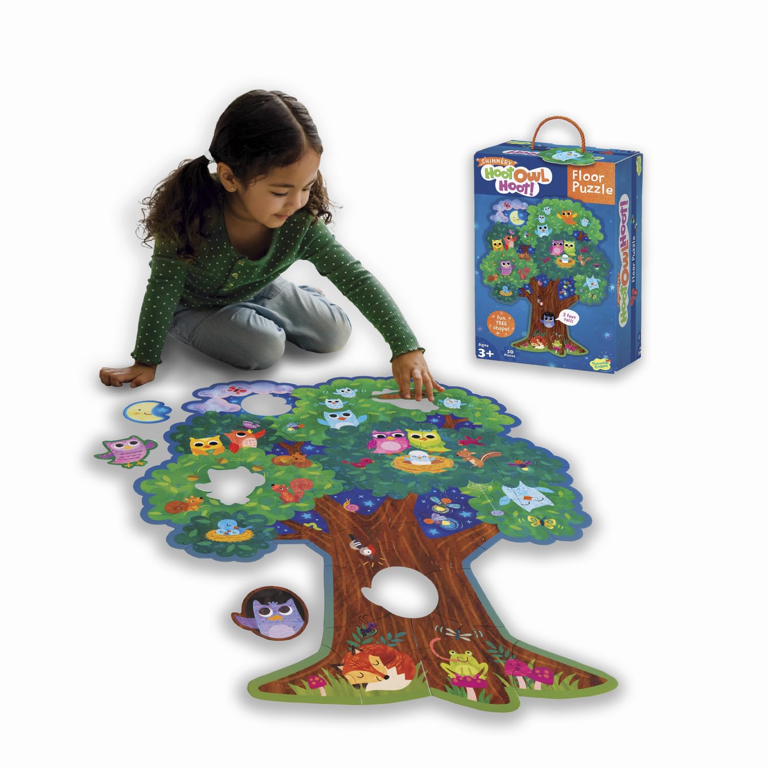 Peaceable Kingdom Hoot Owl Hoot Floor Puzzle – Giant Floor Puzzle For Kids Ages 5 & Up – Great For Classrooms
